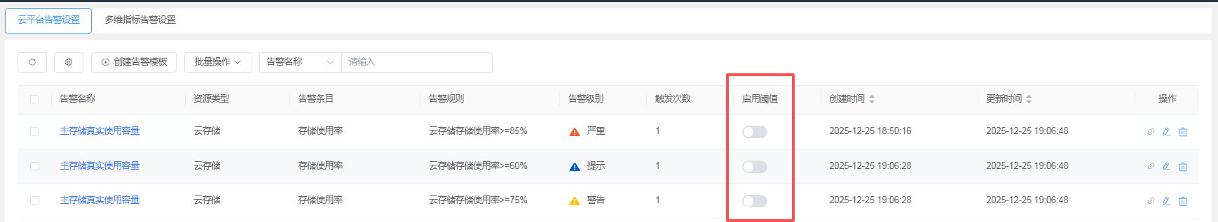 监控中心截图
